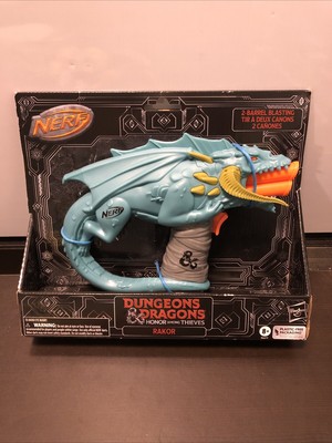 Nerf Dungeons & Dragons Rakor Blaster 4 Nerf Elite 2.0 Darts NEW 8+ New in Box