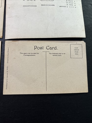 Antique Original Aviation Airplane Historical Graphic Picture Post Cards (6)