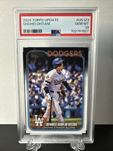 【PSA10】 2023 Topps Now Team Japan Blue 2024 Topps Update - SHOHEI OHTANI - Japanese Born HR Record