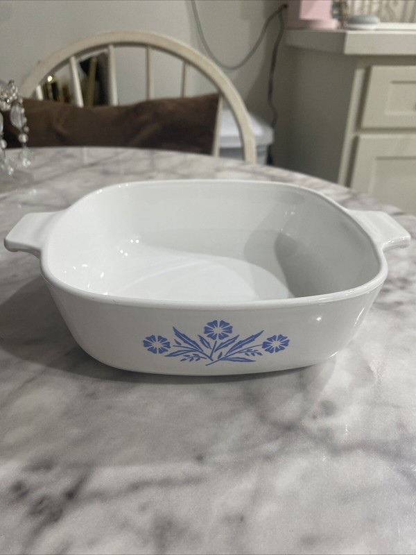 Vintage Corning Ware P-1-B Blue Cornflower 1966-69 Dish Without Lid