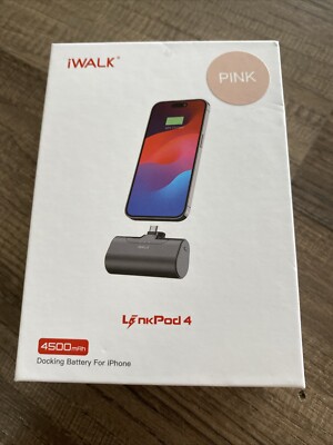 iWALK LinkPod 4 Type C Portable Charger Power Bank 4500mAh Pink/7