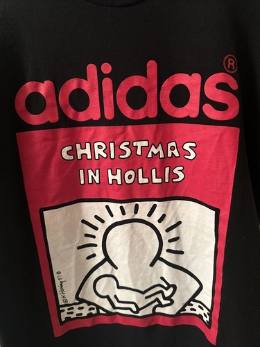 Vintage 80s RUN DMC ADIDAS RARE T-Shirt Size XL Rare New