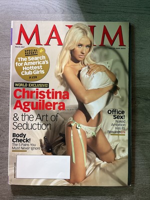 Maxim For Men Magazine 111 March 2007 Christina Aguilera & The Art Of Seduction