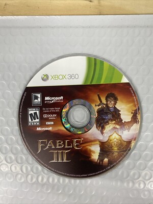 Fable III (Microsoft Xbox 360, 2010) Disc Only TESTED