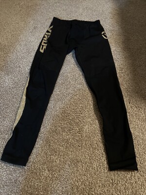 Virus V20 Compression Pants, Black/Gold, Small - New