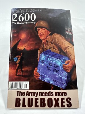 2600 The Hacker Quarterly Magazine - Spring 2004 v21-1 *FREE SHIPPING!!*