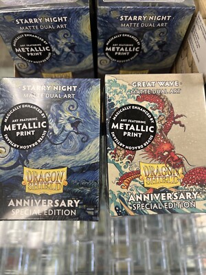 Dragon Shield Anniversary Special Edition Card Sleeves Starry Night & Great Wave