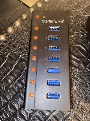 Startech 7-Port USB 3.0 Metal Industrial Portable Desktop Hub ST7300U3M