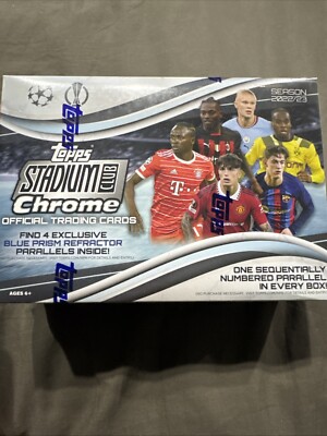 2022-23 Topps Stadium Club Chrome UEFA Soccer GIANT Box Sealed