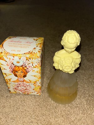 Vintage Avon Garden Girl To - A - Wild Rose Cologne / Perfume 4 oz Box