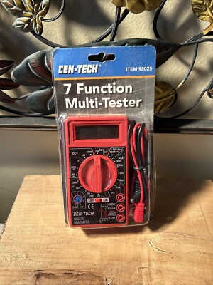 CEN-TECH 7 Function Digital Multimeter Multi-Tester BRAND NEW NEVER USED