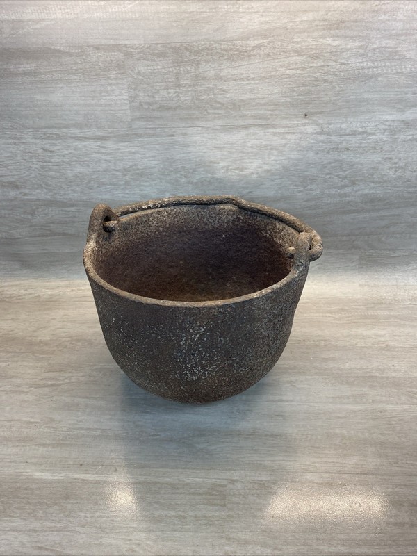 Antique Cast Iron 70 LBS Cauldron/Lead Smelting Melting Pot BLACKSMITH