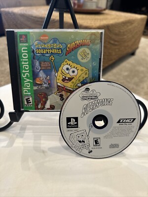 SpongeBob SquarePants: SuperSponge (Sony PlayStation 1, 2001) PS1 CIB! Manual!