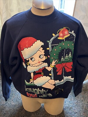 Betty Boop Sweatshirt 3XL Naughty But Nice 2000 Crew Neck
