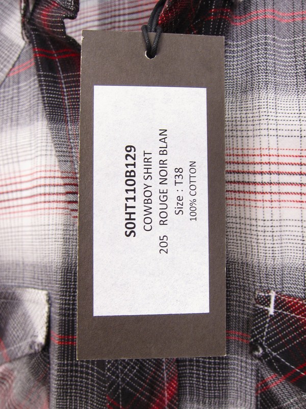 balmain SS11 チェック半袖シャツ Decarnin サイズ38 s-l1200.jpg