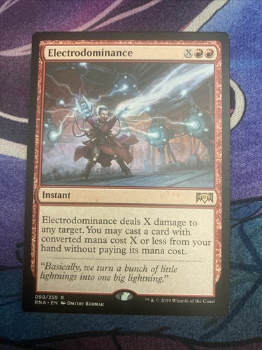 Electrodominance 1x FOIL RNA MTG Ravnica Allegiance Rare MINT red Electrodominance 1x FOIL RNA MTG Ravnica Allegiance Rare MINT red