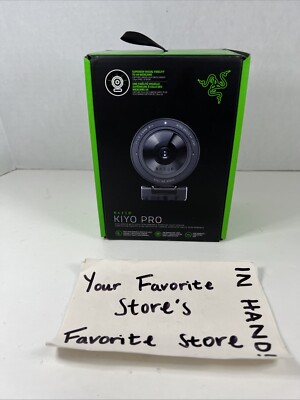 Razer Kiyo Pro Black USB Camera With High-Performance Adaptive Light Sensor