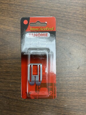 Genuine Janome Acufeed Straight Stitch Foot for 9mm Machines Part# 202102005