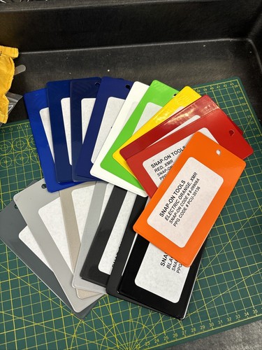 Snap On Tools Ex Dealer Van Toolbox Roll Cab Paint ColourCoupon Sample Set