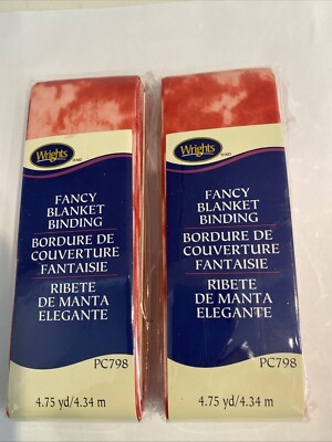 Wrights 2 New Fancy blanket Bindings