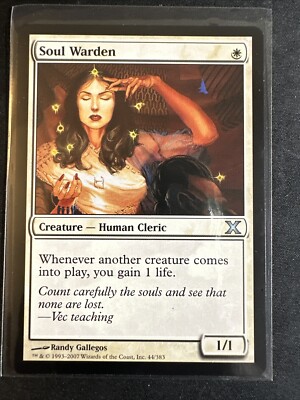 Soul Warden 1x  MtG Tenth Edition 10th SP/NM Pack Fresh