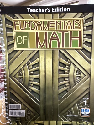 Bob Jones Fundamentals of Math Teacher Edition (2nd Edition) BJU 7th Grade 1 & 2