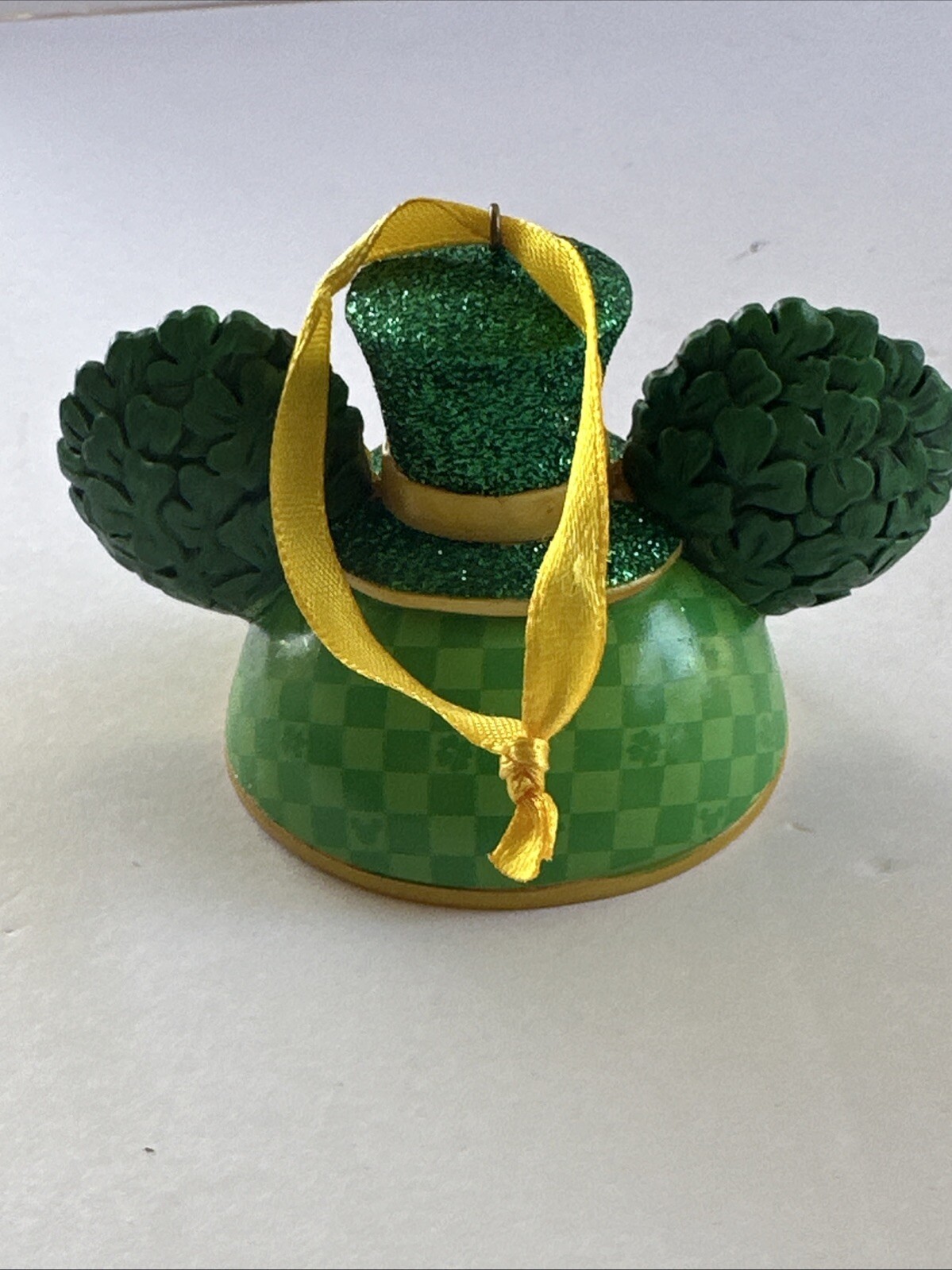 Disney Parks St. Patrick's Day Irish Green Clovers Hat Ornament Mickey Ears