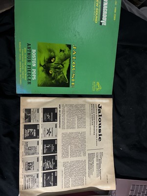 JALOUSIE Tango Boston Pops 1963 LP Arthur Fiedler Creepy Green Cat Cover LE CID