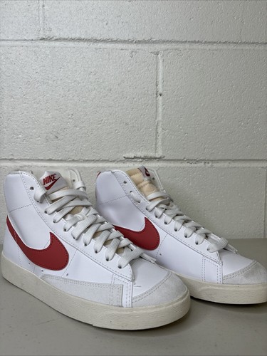 WMN SZ 7 Nike Blazer Mid 77 Shoes White Pink Leather