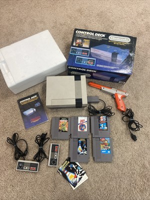 Nintendo Entertainment System Control Deck With Box/Super Mario, Games-Tested