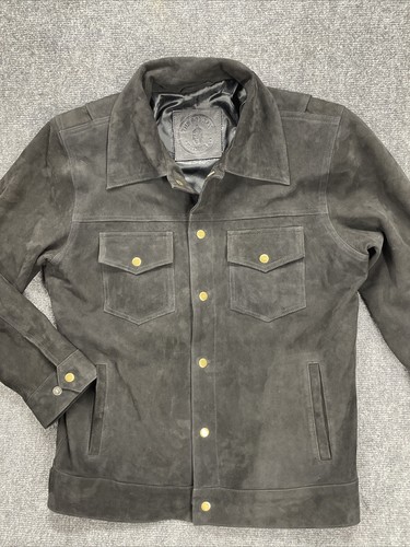 Trucker Jacket Sheep Skin Leather LG | eBay