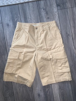 Cabelas Shorts Mens 30 Khaki Cargo Casuals Hiking Outdoor Fishing Hunting NWOT