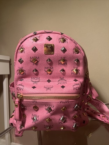 MCM mcm リュック バックパック ピンク miniサイズ Mini Stark サイドスタッズ バックパック - ヴィセトス ピンク