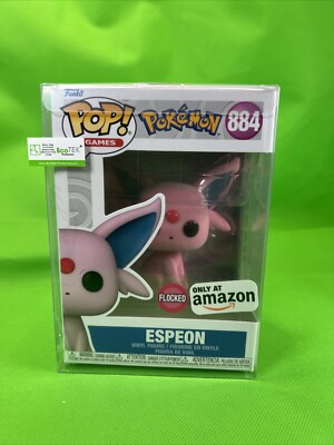 Funko Pop! Vinyl: Pokémon - Espeon (Flocked) - Amazon (Exclusive) - Protector