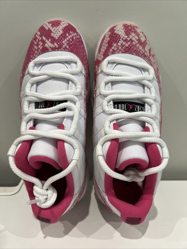 Pre-owned Jordan Nike Air  11 Retro Low Pink Snakeskin 2019 Ah7860-106 Women Size 6.5