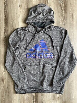 mens adidas climawarm hoodie hoody full zip grey size small 165630306176