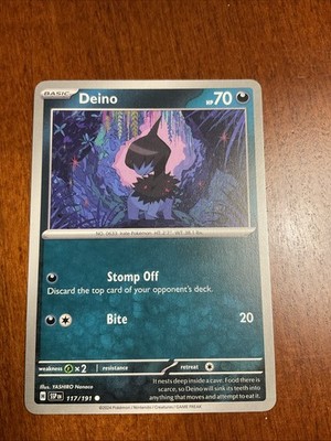 Deino 117/191 Surging Sparks Regular Pokemon TCG Card