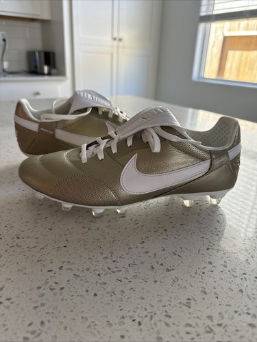 Nike Premier III FG ゴールド/ホワイト 26cm Nike The Premier III FG - White/Metallic Gold/Black - Mens