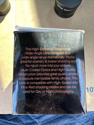 Battery Premium 58mm 2.2X ,0.43X Professional Telephoto Lens