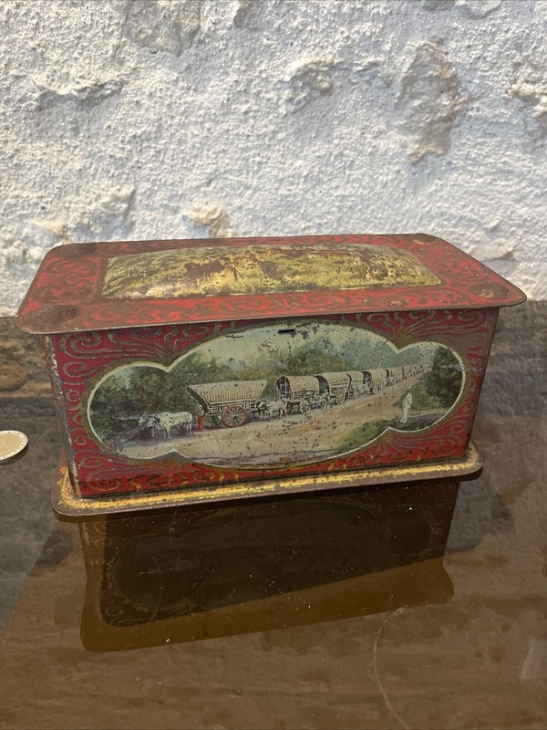 Lipton Tea - Boite Ancienne Tole LithographiÃ©E De Forme Originale