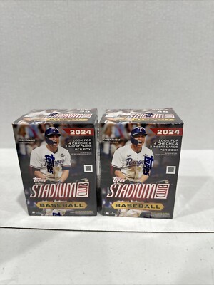 2024 (LOT OF 2) Baseball Topps Stadium Club SEALED Blaster Boxes New Sealed