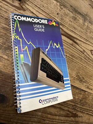 COMMODORE 64 USER'S GUIDE vintage spiralbound computer book manual