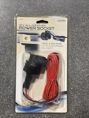 Custom Accessories 10749 12V All Weather Power Socket