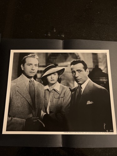 “Casablanca” 1943 Warner Brothers B&W (8X10) Authorized Prints 