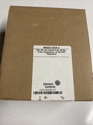 Johnson Controls M9203-GGA-2 Electric Actuator. 24 VAC/VDC, Proportional 27in-lb