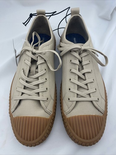 【美品】MOSS LEGIT 163cm Taupe Leather Tall Ribbed Moto Sneaker Boots - Zuri Boots