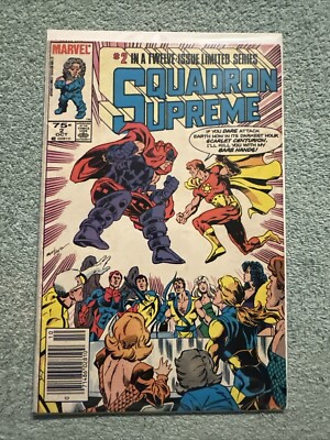 Squadron Supreme #2 Newsstand  - 1985 series Marvel comics October