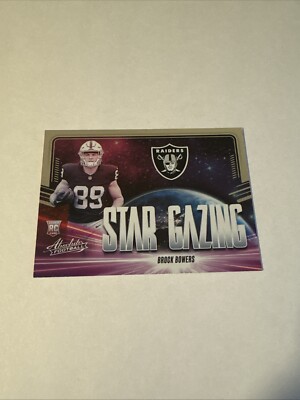 2024 Panini Absolute Brock Bowers RC Rookie Card Star Gazing Insert