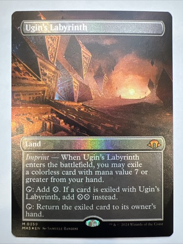 MTG Ugin's Labyrinth (Borderless Foil) Modern Horizons 3 NM