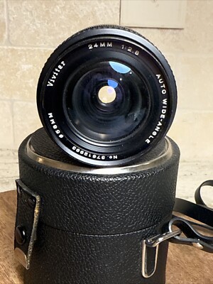 Vivitar Auto Wide Angle Manual Focus 24mm 1:28 #37612992 Made In Japan- Case